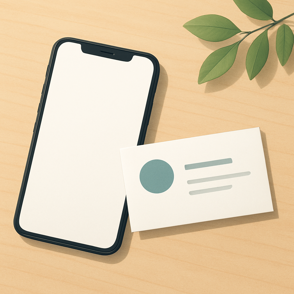 무료 모바일 명함 메인 이미지