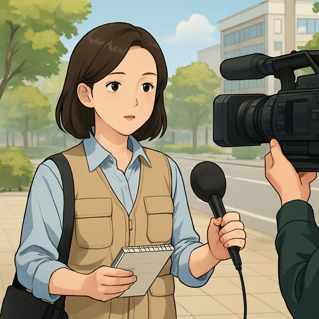 보도 취재 보조 이미지