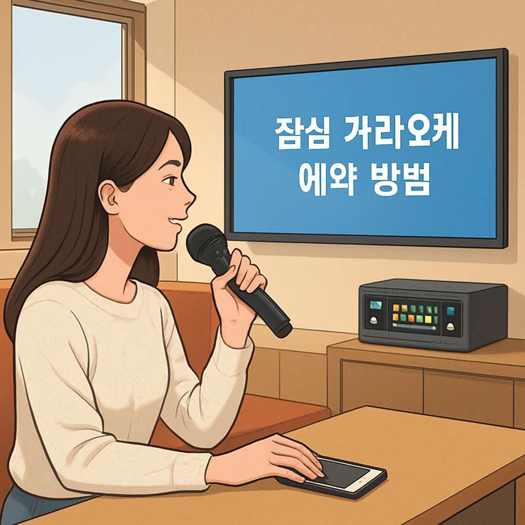 잠실 가라오케 예약 방법 이미지