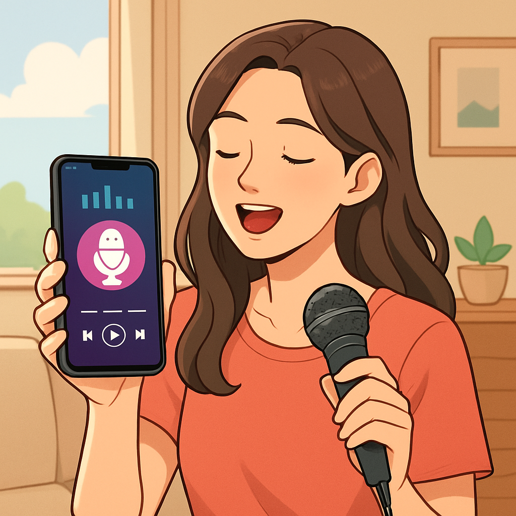 갤럭시 노래방 앱 이미지