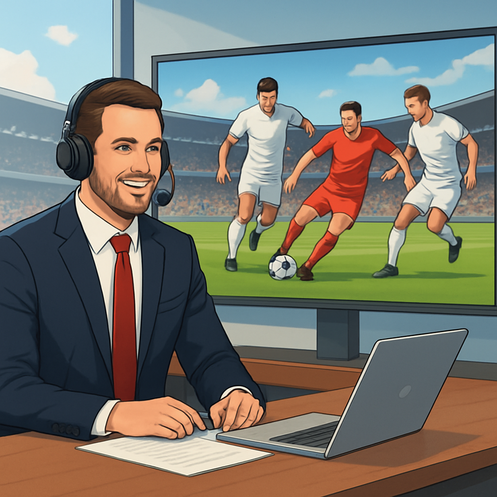 라이브 스포츠 방송 이미지