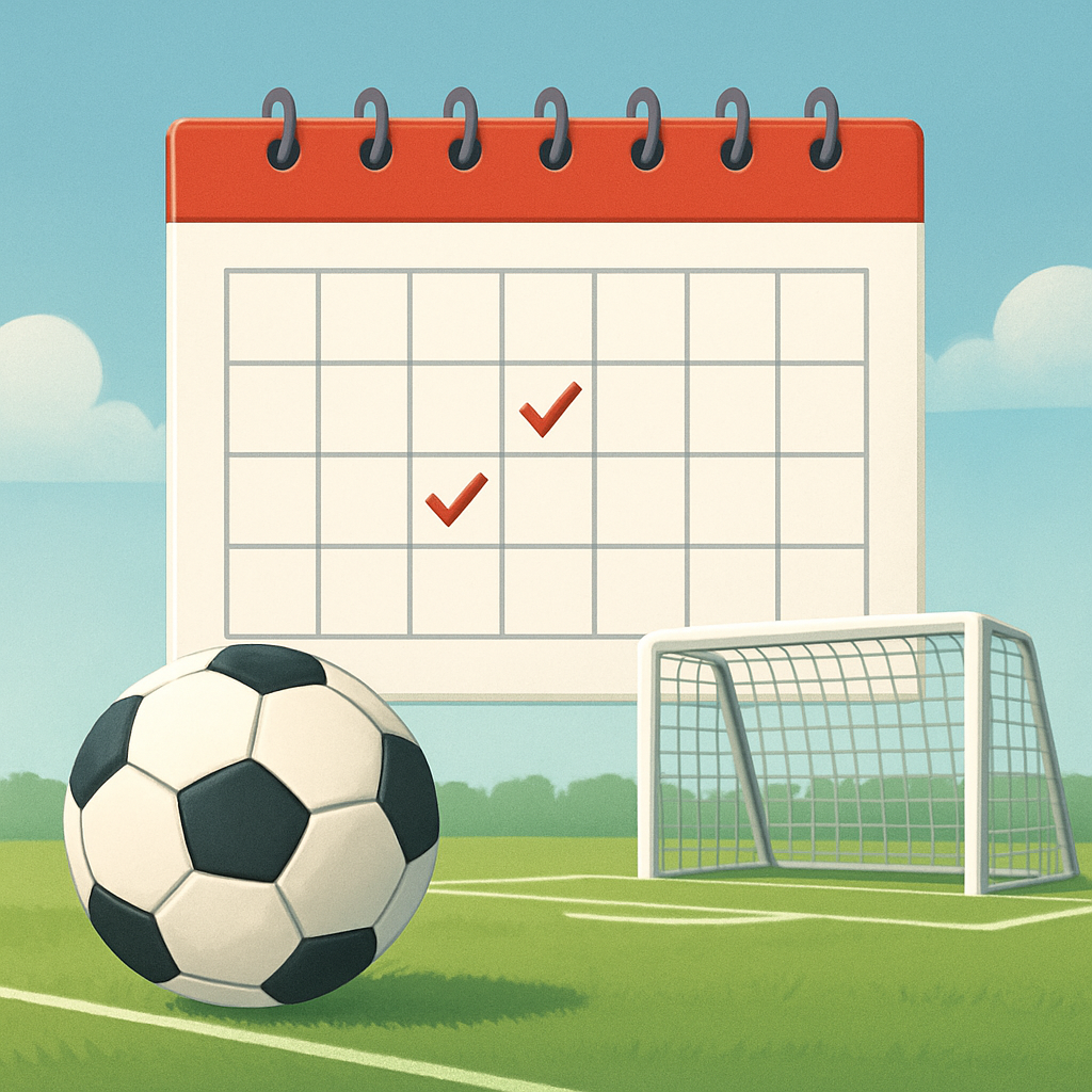 축구 경기 일정 이미지