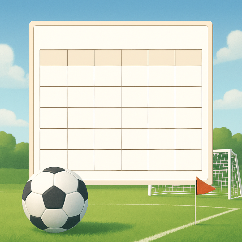 축구 일정표 이미지